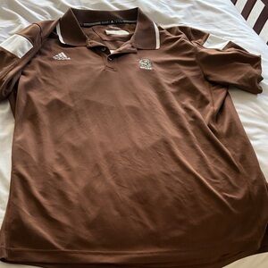 Adidas Climalite XL Brown University Soccer Polo Shirt for Men